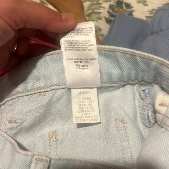 Mother SNACKS! High Waisted Smoothie Carpenter Ankle Jeans NWT SIZE 31 - Picture 12 of 12